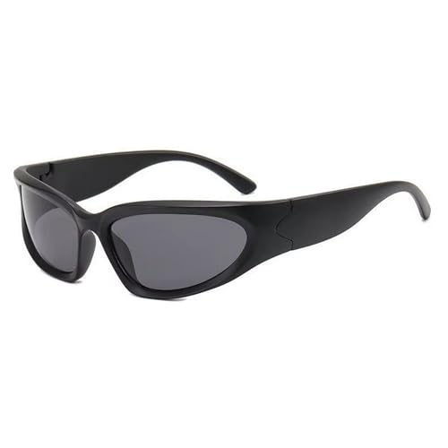 Image of Dervin UV Protected Wraparound Y2K Sunglasses for Men & Women, Full Rim Trending & Stylish Sports Shades