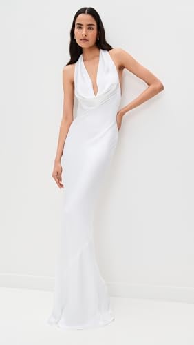 Norma Kamali Women's Halter Drape Bias Gown2