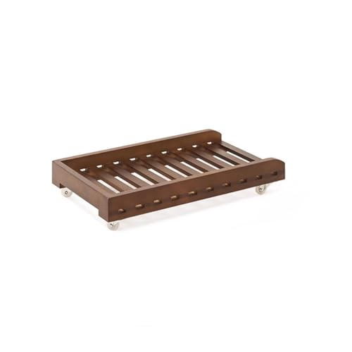 Soporte para CPU soporte escritorio bandeja chasis rack base aumentada bandeja gabinete estante con polea soporte para computadora (B) miniatura 1