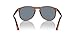 Persol PO9649S Aviator Sunglasses, Terra Di Siena/Light Blue, 52 mm