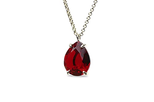 Collier Grenat Anemone en or 14k, un bijou de déclaration d'exception - 5