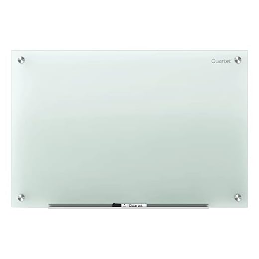 Quartet Glass Whiteboard, Non-Magnetic Dry Erase White Board, 4' x 3', Frosted Surface, Infinity (G4836F)