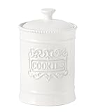 TAWCHES Large Ceramic Cookie Jar With Lid Cookies Canister Vintage Cookie Jar Cookie Jars For Kitchen Counter Decorative