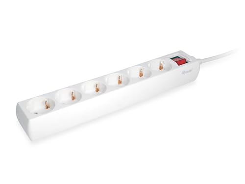 Regleta con 6 tomas de courant pour optimiser l'espace de votre bureau Equip