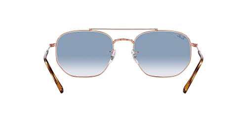 Image of Ray-Ban Unisex Sunglasses Gold Frame, Brown Lenses, 54MM