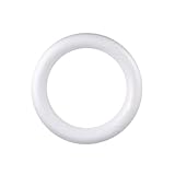JEWEDECO Círculo de Manualidades de Espuma White, Material para Pintar y Desarrollo de Creatividad en Decoración del Hogar y Pintura Artística