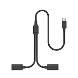 Illkjasfc Solarbetriebenes Überwachungskamera Stromkabel Typ C Splitter Unterstützt Datenfunktion Verwendung Freien Flexible PVC Beschichtung Splitterdraht Für Die Sicherheitsüberwachung Freien