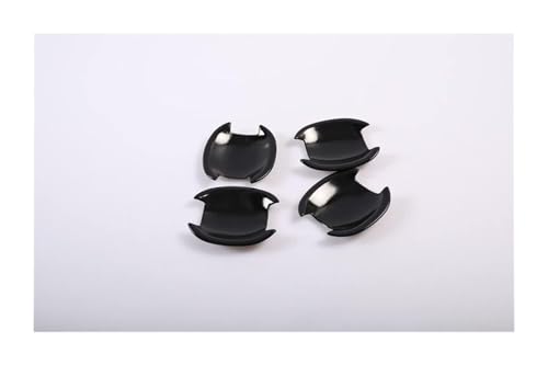 車外ドアハンドルカバー 用 ノート E12 2013 2014 2015 2016 2017 2018 2019 ブラッククローム カーサイドドアハンドルカバー カートリムステッカー スタイリングアクセサリー(8)