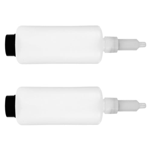 Cabilock 2Pcs Hand Lotion Dispenser Bottle for Kitchen Sink Replacement Elegant White Soap Container for Wall Mounted Dispensers Modern Design and High Capacity