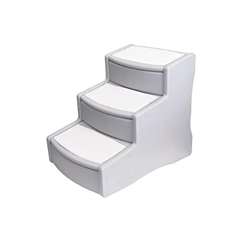 Pet Gear Easy Step III Extra Wide Pet Stairs, 3 Step for Dogs/Cats up to 200 pounds, Removable/Washable Carpet, Easy Assembly (No Tools Required) 3 Colors Cover
