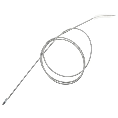 FUNOMOCYA Drain Brush Cleaning Kit Drain Pipe Brush Grubber Fish Tank Aquarium Car Sunroof Drain Cleaning Brush Flexible Sink Drainage Dredging Cleaning Brush Wire Brush Silver Nylon