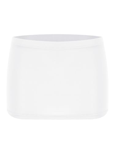 Women's Low Rise Miniskirt Solid Color Elastic Waistband Skirt Beachwear Nightclub Attire