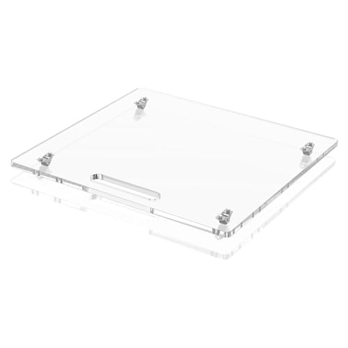Plataformas de rodillo de cocina – Mover electrodomésticos transparentes, deslizador para cafetera, bandeja de mostrador, tabla de soporte mezclador de fácil deslizamiento, plataformas de rodillo para