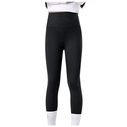 Girls Pants Slim Fit High Waisted Leggings for Active Wear Comfortable Stretchy Yoga Bottoms Spring Summer