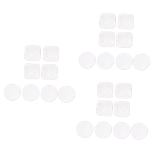 Housoutil 3sets Eyelash Extension Lash Kit Holder Pallet Reusable Sticker Pads Non-porous Easy to Clean 8pcs*3