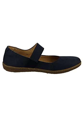 El Naturalista Para Mujer. 253012NF0005_0B0 Bailarinas De Piel N5301 Coral Marino (36), Azul, Plano, 1 A 3Cm, Velcro, Casual - 5