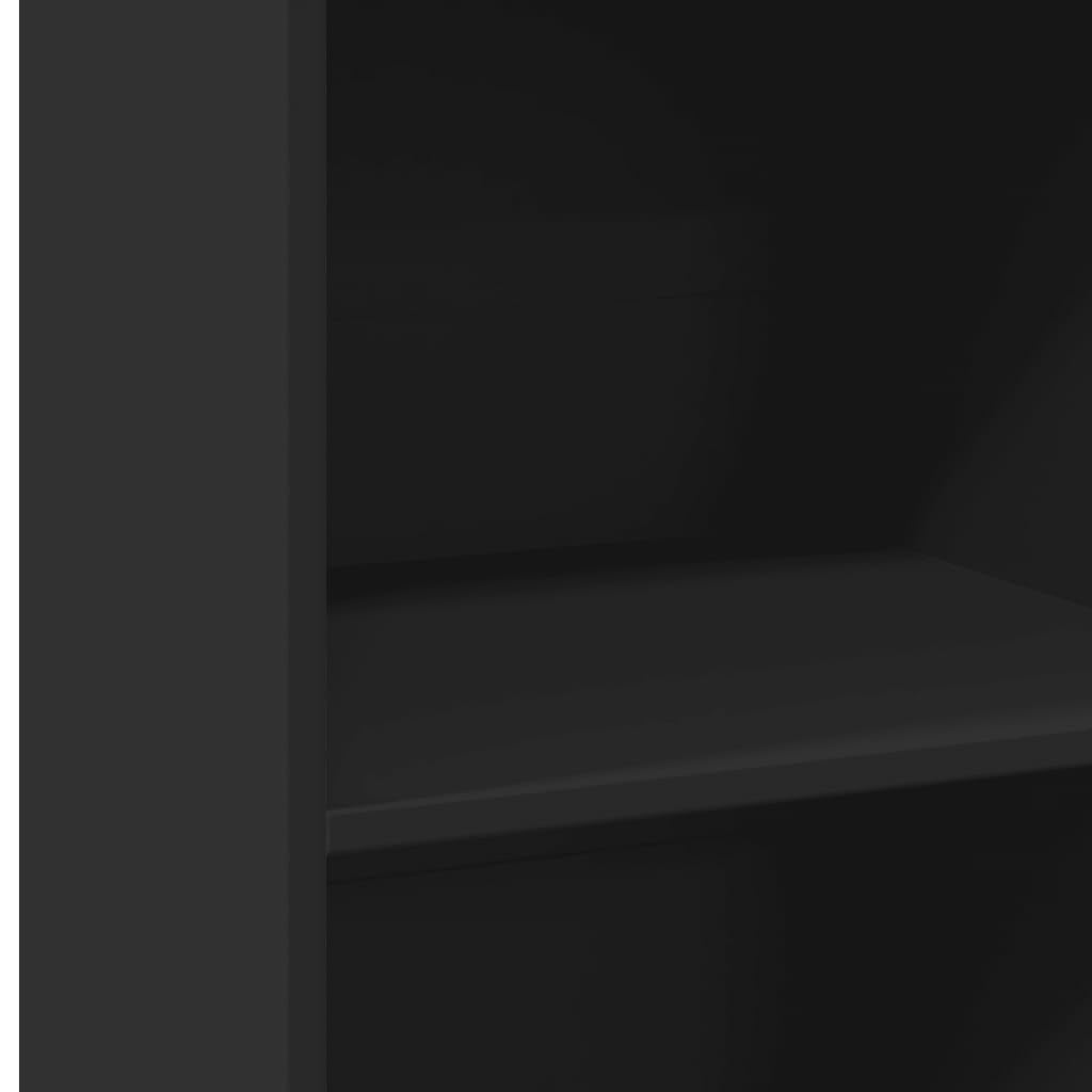 Armadio alto nero, 45 x 41 x 124 cm, in legno