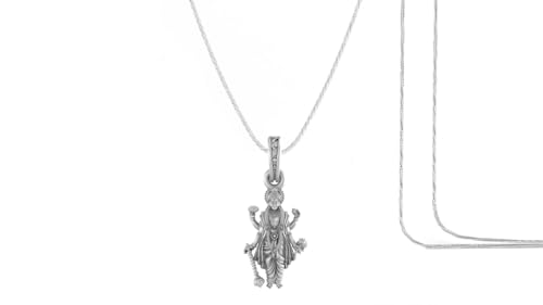 Pendentif Vishnu argent sterling contre le stress, bijou bien-être mixte