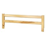 CC KITS Safety Guard Rail for Baby, Kids, and Children - Solid Wood Safety Bed Rail for Toddlers - Easy Installation - Premium Protection for Bunk, Twin, Full, Queen and King Size Beds - (Unfinished) -  Grow-with-Me Crib Conversion Kits