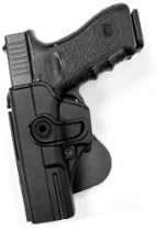 Concealed Carry Pistol Hand Gun Polymer Retention Holster for Glock 17/22/31 Left Handed Black IMI RSR Defence Gun / Pistol Holster