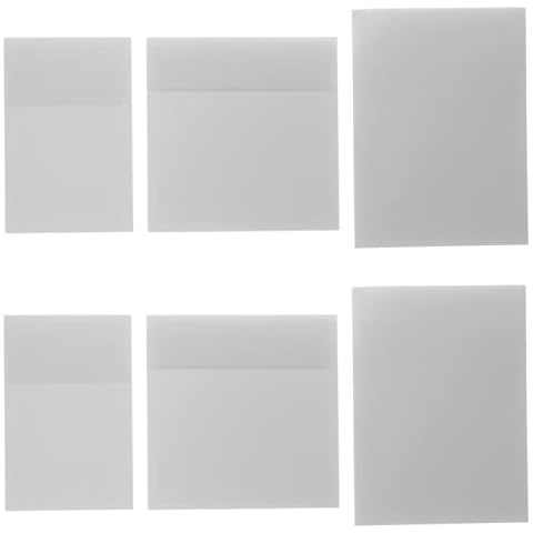 FVVMEED 300pcs Transparent Sticky Notes Creative Clear Note Stickers Pad Writable Labels Waterproof Self-Adhesive Note Point Marker Blinder Page Flags Memo Message Reminder Flags, 3 Size 6 Packs Cover
