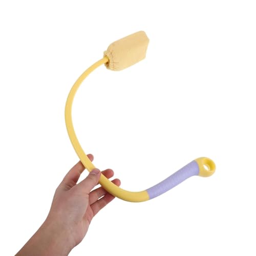 Brosse de U plastique jaune contre les difficultés de gommage du dos