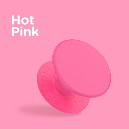 PopSockets Klebendes Handy-Grip, Halter, Handyständer, Hot Pink - Neon Pink – Ansicht 4