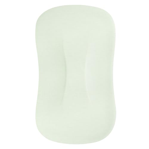Image of MEXXI Organic Baby Lounger Cover | 100% Organic Cotton Hypoallergenic and Breathable Baby Nest Cover (Cover Only) (Pistachio Green, Organic Cotton)