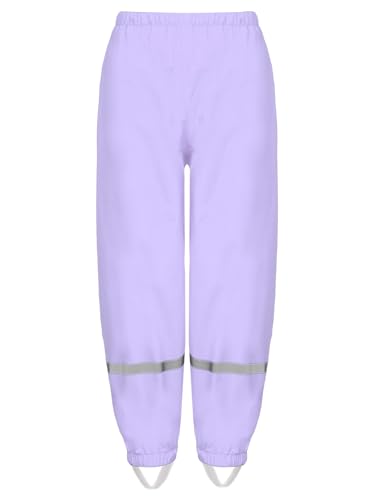 Aislor Kids Girls Boys Rain Pants Reflective Strip Waterproof Windproof Outdoor Play Mud Dirty Proof Trousers Rain Wear3