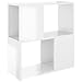vidaXL Libreria Bianco Lucido 60x24x63 cm in Truciolato