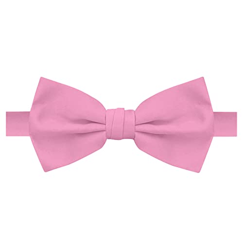 Jacob Alexander Men's Pretied Banded Adjustable Solid Color