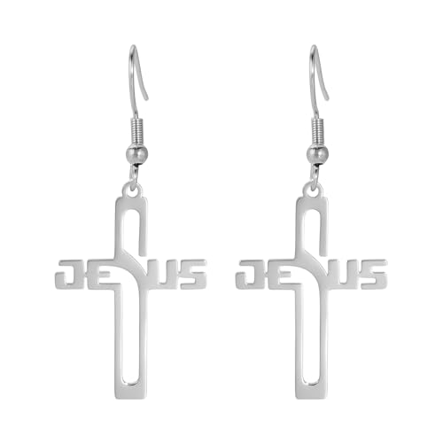 Collier Croix de Jésus Argent Sterling Accessoire Quotidien Homme Tendance