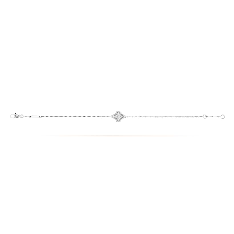 Image of Lucky Charm Clover Bracelet for Women | 925 Sterling Silver with 18K Gold Plating | Adjustable & Anti-Tarnish | Stylish Designer-Inspired Jewelry