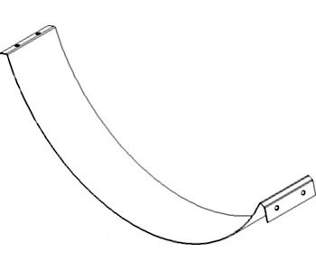Compatible with John Deere Combine Half Cover Concave Cover Plate Part No: A-FPJDHSTS2