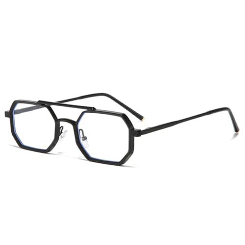 Lunettes de soleil rétro double pont pour hommes et femmes monture métal chic