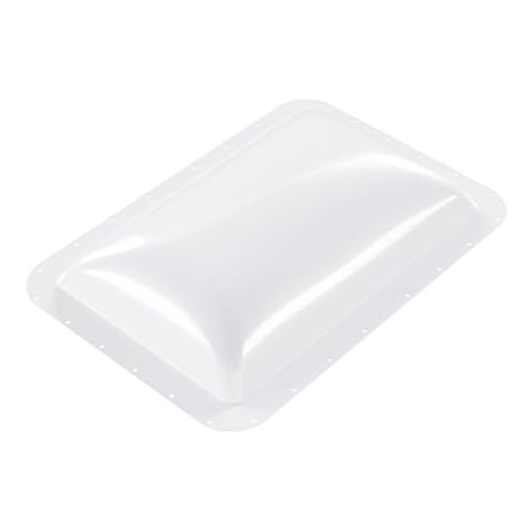 Kojem 18" x 26" RV Skylight Replacement Cover Compatible with RV Camper Food Truck Motorhome Roof Sunroof Fit 14" x 22" RV Shower Skylight Openings Roof Vent Cover White Cover
