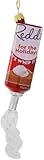 The Bridge Collection Can of Whipped Cream Christmas Ornament - Glass Ice Cream & Dessert Sugary Topping Ornament
