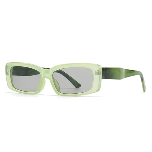 Lunettes de soleil rectangulaires rétro UV400 unisexes