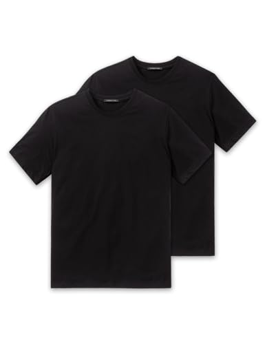 Preisvergleich Produktbild Schiesser Herren T-shirt Unterhemd, Schwarz (000-schwarz), L EU