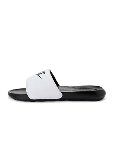 W Nike VICTORI ONE Slide MIX-DD0228-100-10-WHITE/BLACK-BLACK