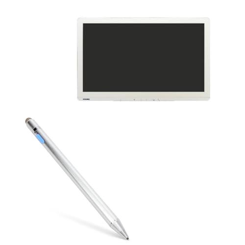 BoxWave Stylus Pen Compatible with Advantech PAX-332 - AccuPoint Active Stylus, Electronic Stylus with Ultra Fine Tip - Metallic Silver