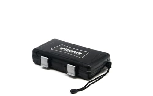 Xikar Humidificateur De Voyage 5 Cigares - Cave à Cigares Portable Avec Fiche De Dégustation - Protection Hermétique