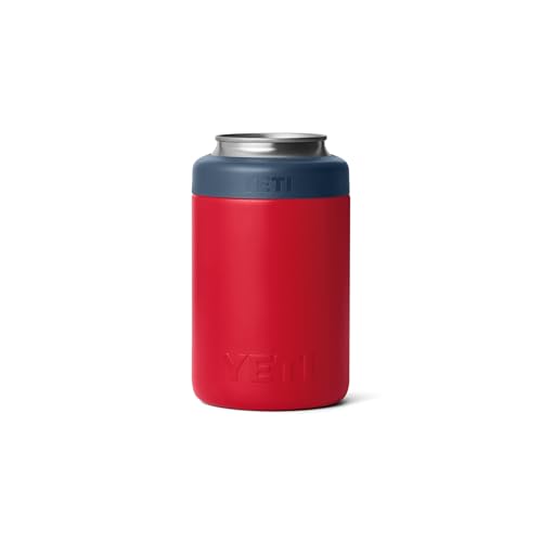 Image of YETI Rambler 12 oz. Colster Can Insulator for Standard Size Cans, Red /Navy /Badge