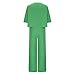 Women's Lounge 2PC Set Plus Size Fashion Solid Color 1/2 Sleeves Crewneck T-Shirts Elastic Waist Sweatpant Outfits Green 3X-Large