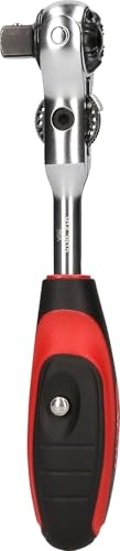 Carraca mini 3/8 BRILLIANT TOOLS finition chromée avec tête orientable 72 dents - 5