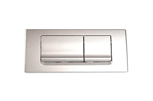 Plaque de commande 3/6L REGIPLAST double volume blanche pour WC suspendu - 2
