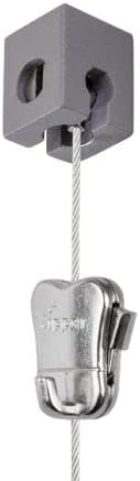 STAS qubic pro + Steel Cord 59 inch + STAS Zipper - Single Point Hanging System for Wall or Ceiling