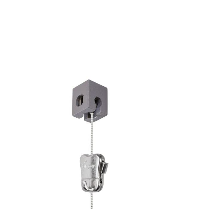 Image of STAS qubic + Steel Cable 98.43 inch + STAS Zipper - Single Point Hanging System for wall or Ceiling