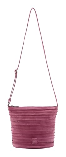 Sac à épaule FREDsBRUDER Riffelinchen Juicy Berry rose en cuir souple