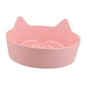 Milisten Katzennapf Rosa Anti-Schling-Design